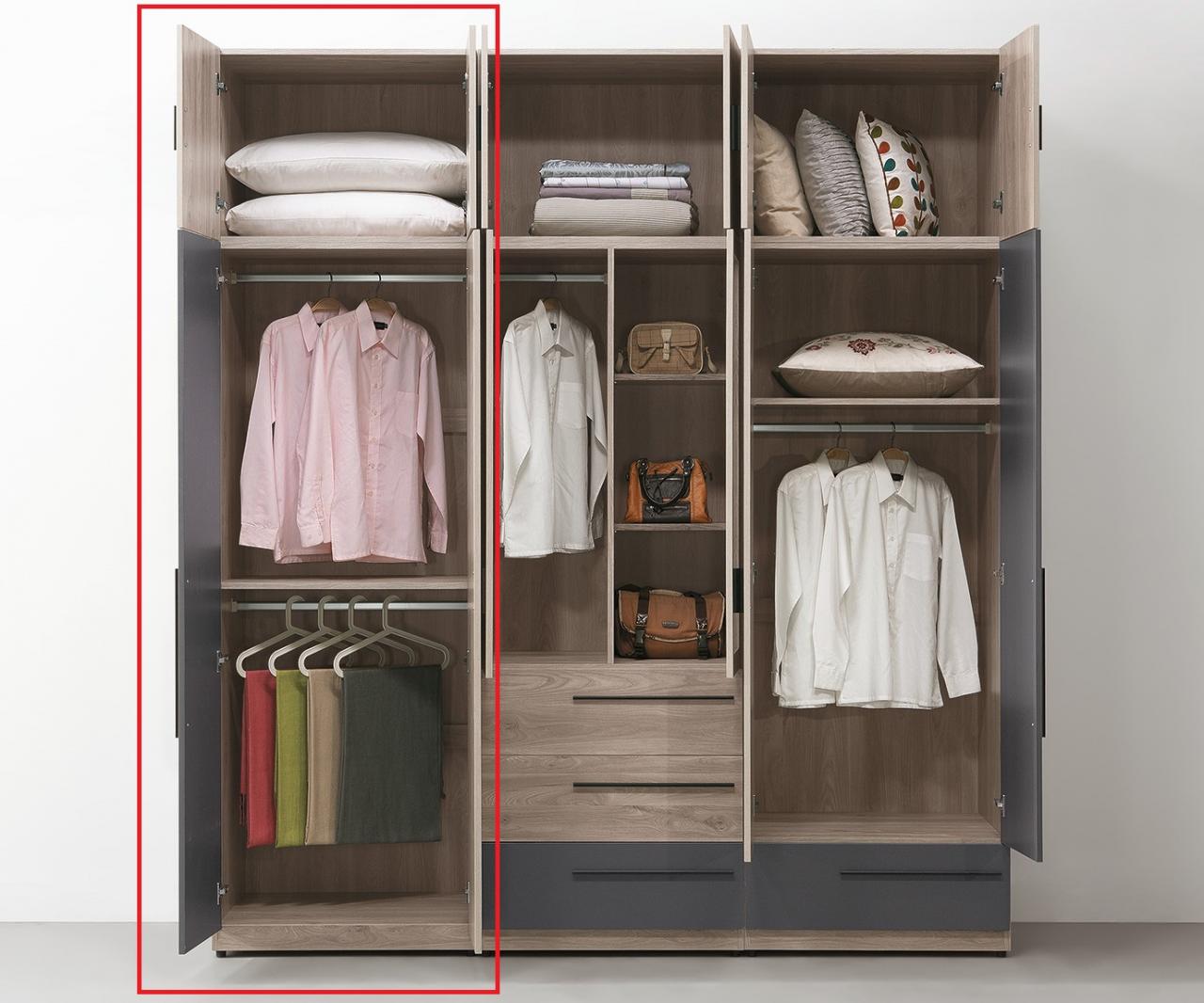 華沙2.5尺雙吊高衣櫥